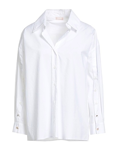 LIU •JO Solid color shirts & blouses White 100% Cotton