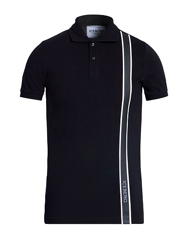 ICEBERG Polo shirt Black 100% Cotton