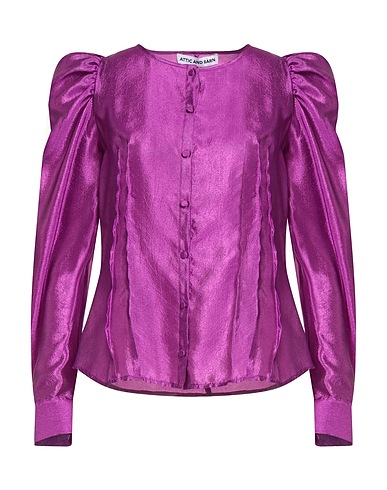 ATTIC AND BARN Solid color shirts & blouses 100% Polyester