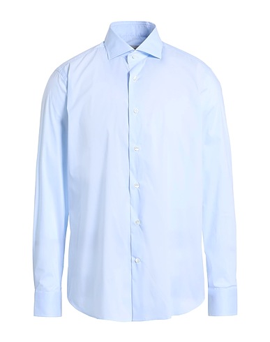 GUGLIELMINOTTI Chemise de couleur unie 70% Coton, 27% Polyamide, 3% Élasthanne