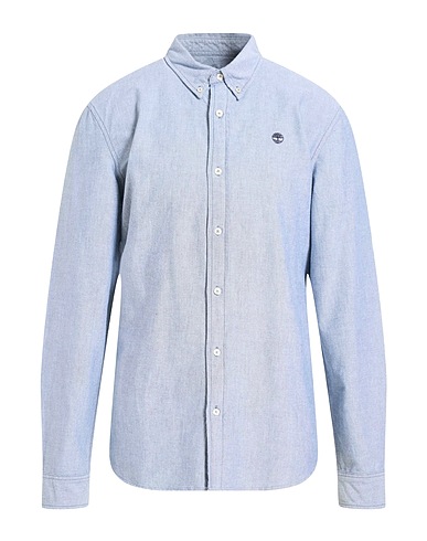 TIMBERLAND Solid color shirt EARTHKEEPERS Midnight blue 100% Cotton