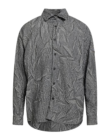 ICEBERG Patterned shirt Black 30% Cotton, 30% Polyester, 25% Wool, 10% Acrylic, 5% Other Fibres