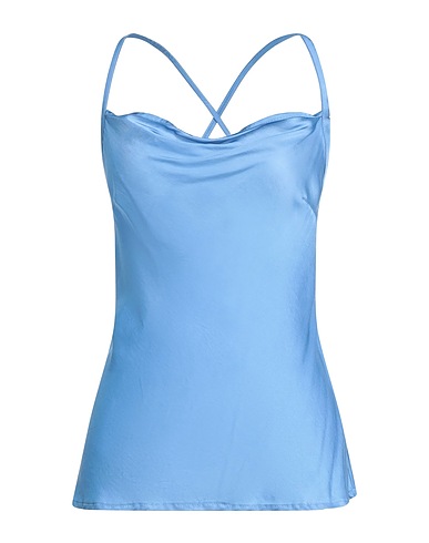 REBEL QUEEN by LIU •JO Top Azzurro 100% Viscosa