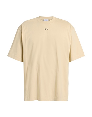 OFF-WHITE™ Basic T-Shirt Beige 100% Cotton
