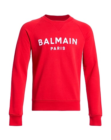 BALMAIN Sweatshirt Red 100% Cotton