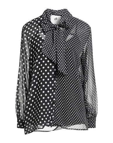 COMPAGNIA ITALIANA Patterned shirts & blouses Black 100% PES