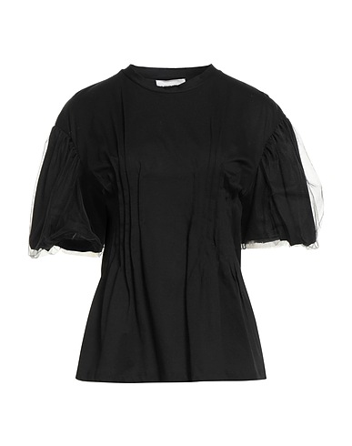 MEIMEIJ T-shirt Black 100% Cotton, Polyamide