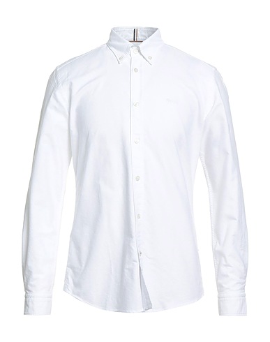 BOSS Camicia tinta unita Bianco 100% Cotone