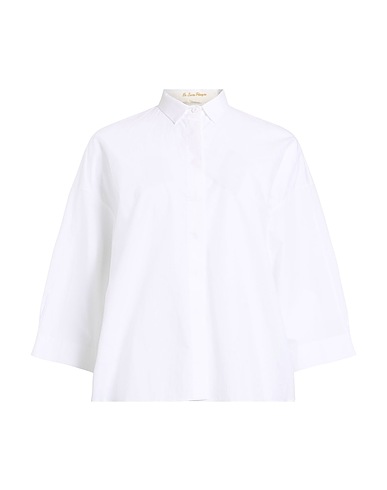 LE SARTE PETTEGOLE Solid colour shirts & blouses White 97% Cotton, 3% Elastane