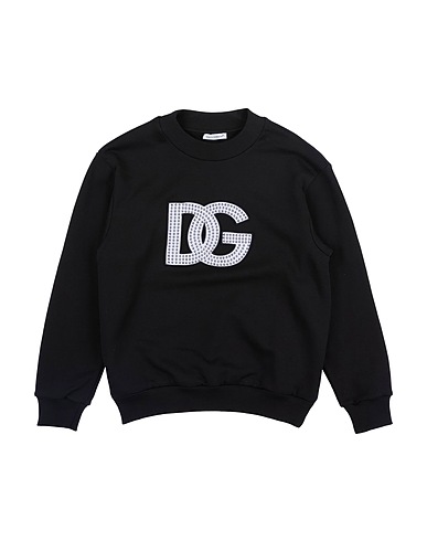 DOLCE&GABBANA Sweatshirt Black 100% Cotton, Polyester, Aluminum