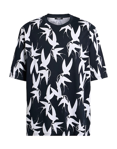 BALMAIN T-shirt Midnight blue 100% Cotton