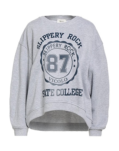 VICOLO Sweatshirt Grau 65% Baumwolle, 35% Polyester