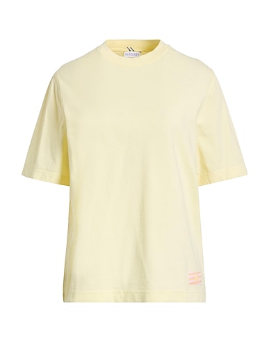 BURBERRY Basic T-Shirt Pastellgelb 97% Baumwolle, 3% Elastan