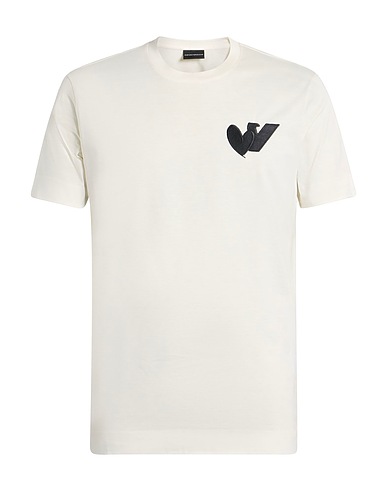 EMPORIO ARMANI T-shirt Off white 100% Cotone