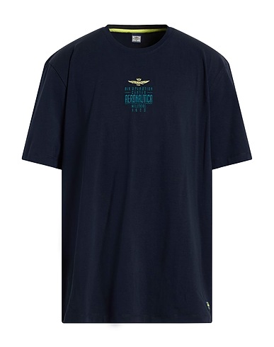 AERONAUTICA MILITARE T-shirt Midnight blue 92% Cotton, 8% Elastane