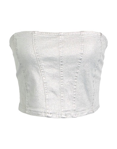 VICOLO Top Light grey 92% Cotton, 6% Elastomultiester, 2% Elastane