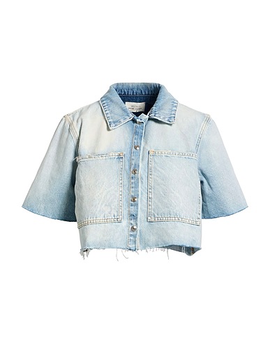 VICOLO Denim shirt Blue 100% Cotton