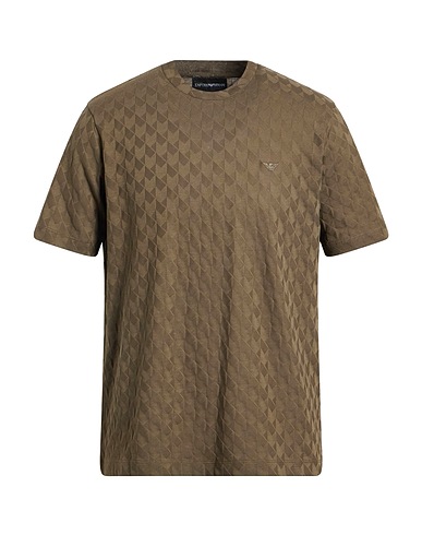EMPORIO ARMANI T-shirt Verde militare 100% Cotone