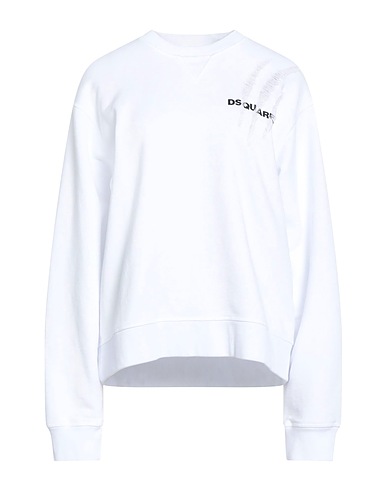 DSQUARED2 Sweatshirt White 98% Cotton, 2% Elastane