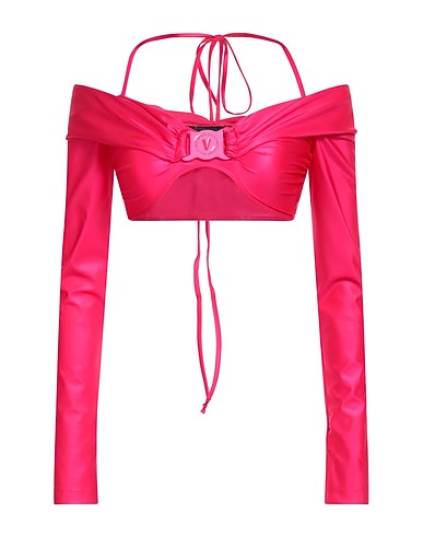 VERSACE JEANS COUTURE Top Fuchsia 79% Polyamide, 21% Elastane