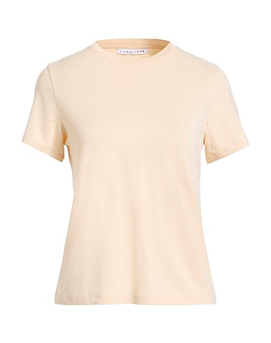 CARACTÈRE Basic T-Shirt Ivory 94% Cupro, 6% Elastane