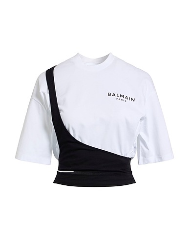 BALMAIN T-shirt Λευκό 100% Βαμβάκι