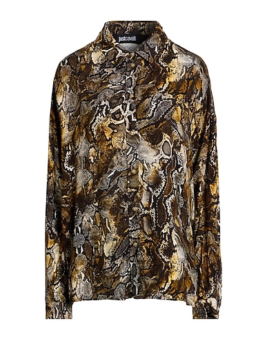 JUST CAVALLI Hemden Schwarz 100% Viskose