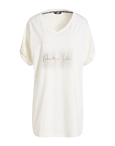 LIU •JO Oversize-T-Shirt SPORT Ivory 95% Cotton, 5% Elastane