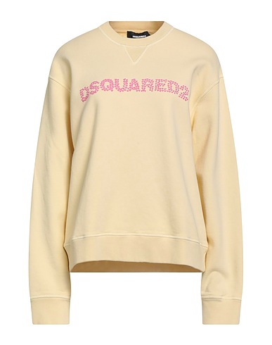 DSQUARED2 Sweatshirt Pastel yellow 100% Cotton