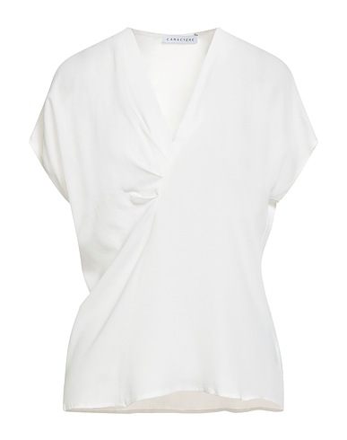 CARACTÈRE Top White 65% Acetate, 35% Silk