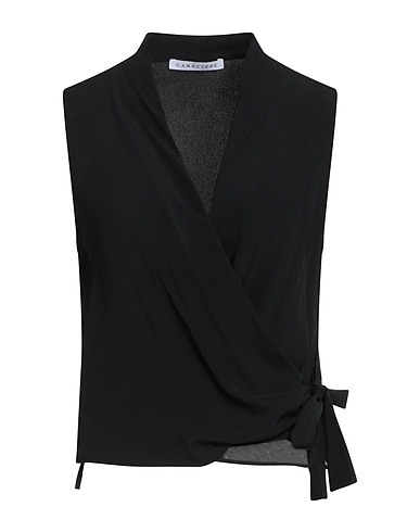CARACTÈRE Top Black 65% Acetate, 35% Silk