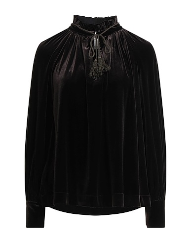 COMPAGNIA ITALIANA Top Dark brown 92% Polyester, 8% Elastane