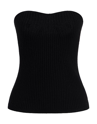 IRREPLACEABLE ELISA GIORDANO Top Schwarz 100% Kaschmir