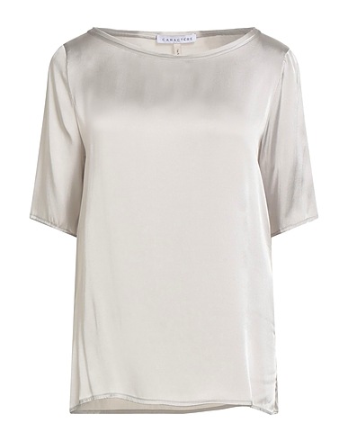 CARACTÈRE Top ÈSSENTIAL Light grey 75% Acetate, 25% Silk