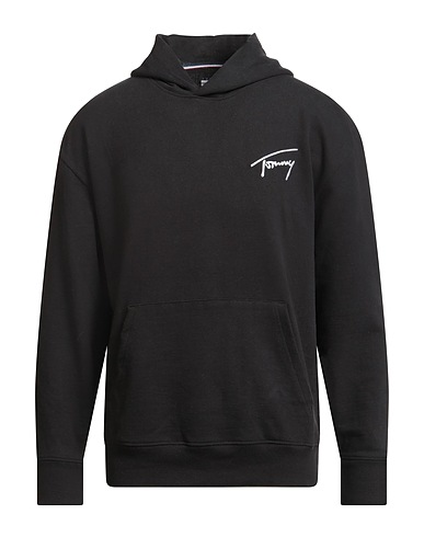 TOMMY JEANS Φούτερ Μαύρο 100% Βαμβάκι