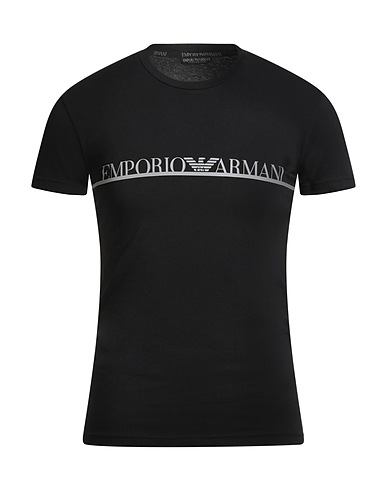 EMPORIO ARMANI Undershirt UNDERWEAR Black 95% Cotton, 5% Elastane