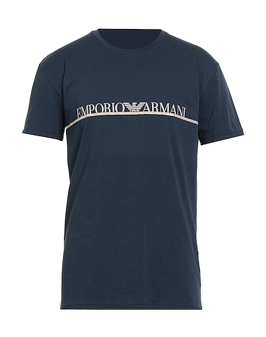 EMPORIO ARMANI Undershirt UNDERWEAR Navy blue 95% Cotton, 5% Elastane