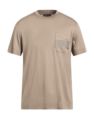 EMPORIO ARMANI T-shirt Taupe 70% Lyocell, 30% Cotton