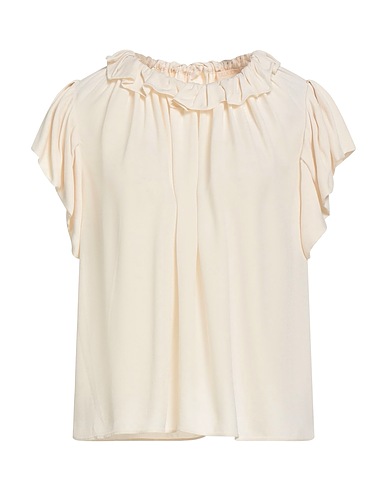 ULLA JOHNSON 탑 아이보리 100% 비스코스