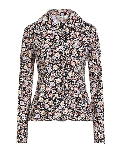 SEA Hemden und Blusen mit Blumen Schwarz 84% Nylon, 16% Elastan