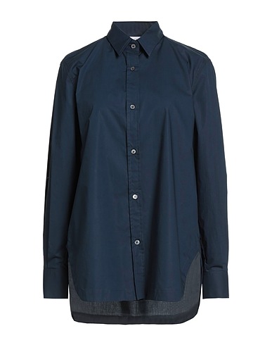RUE DE MATHIEU EDITION Однотонные рубашки и блузки 26.05 Тёмно-синий 100% Хлопок