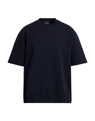 EMPORIO ARMANI T-shirt Σκούρο μπλε της νύχτας 76% Βαμβάκι, 18% Πολυεστέρας, 6% Ελαστάνη