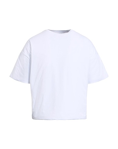 LANEUS T-shirt Bianco 100% Cotone, Poliestere