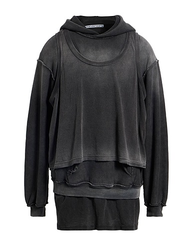 ALEXANDER WANG Hooded track jacket  Charcoal 85% Cotton, 15% Hemp