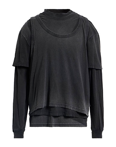 ALEXANDER WANG T-shirt Charcoal 85% Cotton, 15% Hemp