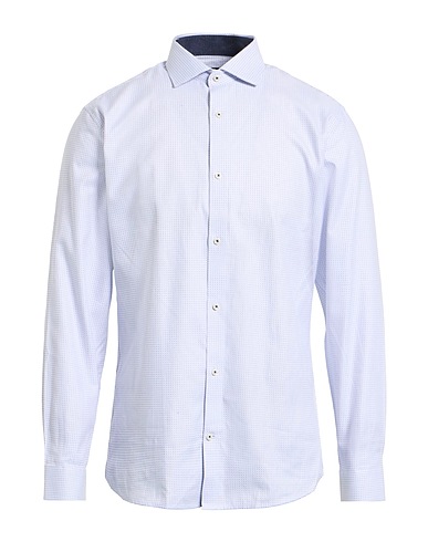 JACK & JONES Patterned shirt PREMIUM White 100% Cotton