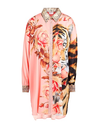 BLUGIRL Floral shirts & blouses Salmon pink 95% Polyester, 5% Elastane