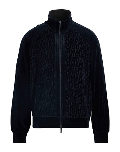 EMPORIO ARMANI Sweatshirt Midnight blue 85% Cotton, 15% Polyamide
