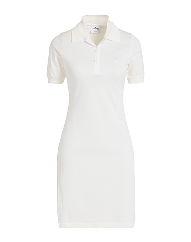 COURRÈGES Short dress White 100% Cotton