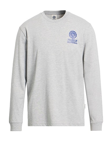 FRANKLIN & MARSHALL T-shirt Light grey 70% Cotton, 30% Polyester